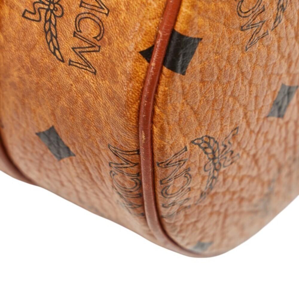 MCM Visetos Logogram Drawstring Shoulder Bag Brow… - image 5